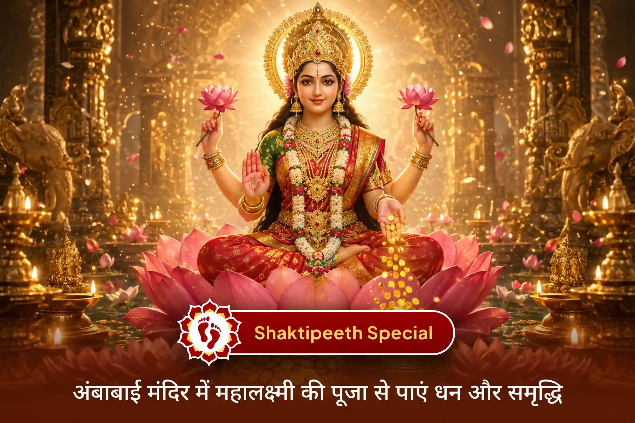 💰शक्तिपीठ मां महालक्ष्मी अंबाबाई मंदिर में 11,000 महालक्ष्मी मंत्र जाप, वैभव लक्ष्मी पूजा और धन-समृद्धि हवन में शामिल होकर अपने घर में खुशहाली और धन-समृद्धि लाने का मार्ग खोलें।💰