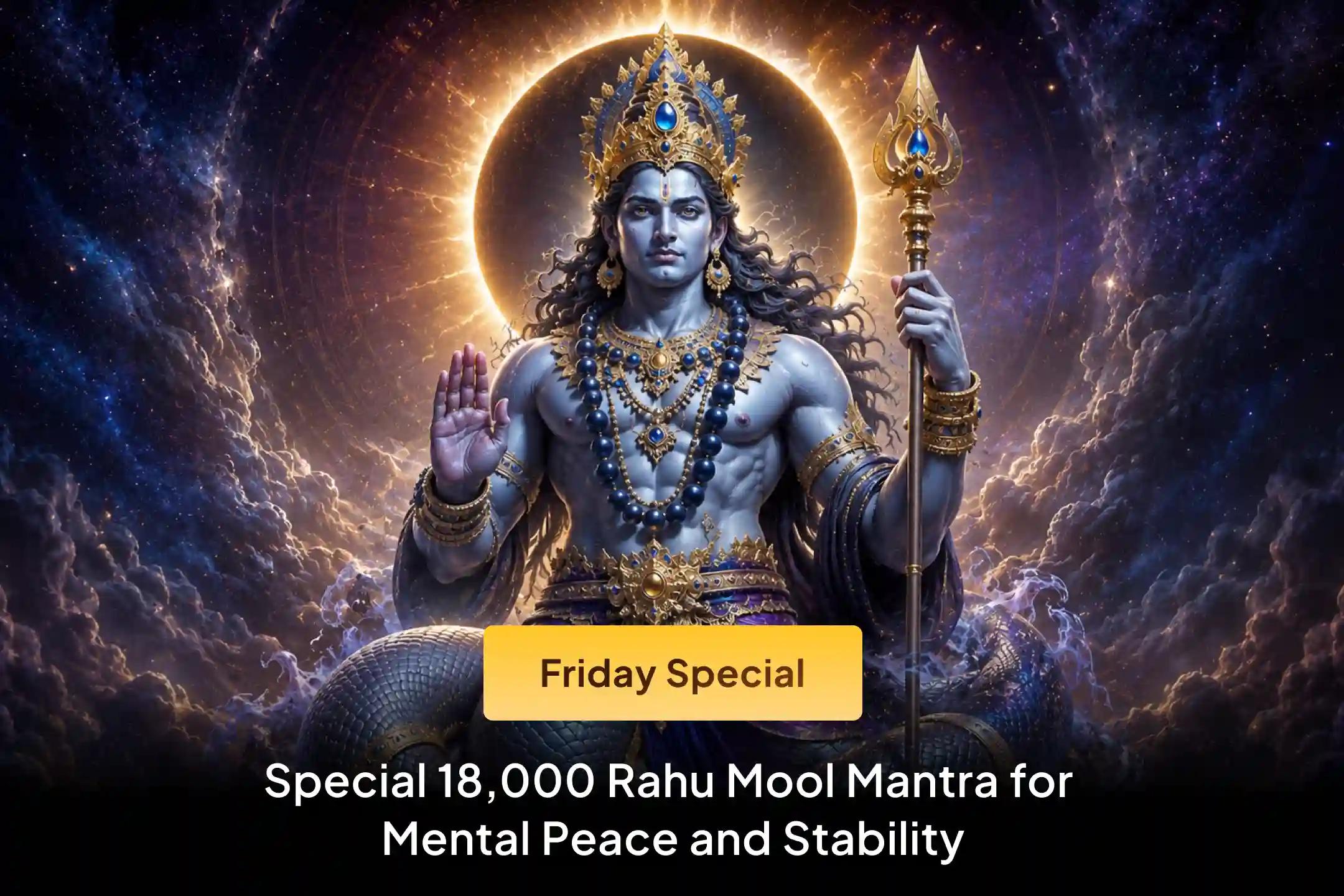 🔱 When the influence of Rahu starts creating instability in life, this special ritual can become a powerful medium for peace, protection, and guidance in the right direction for you.