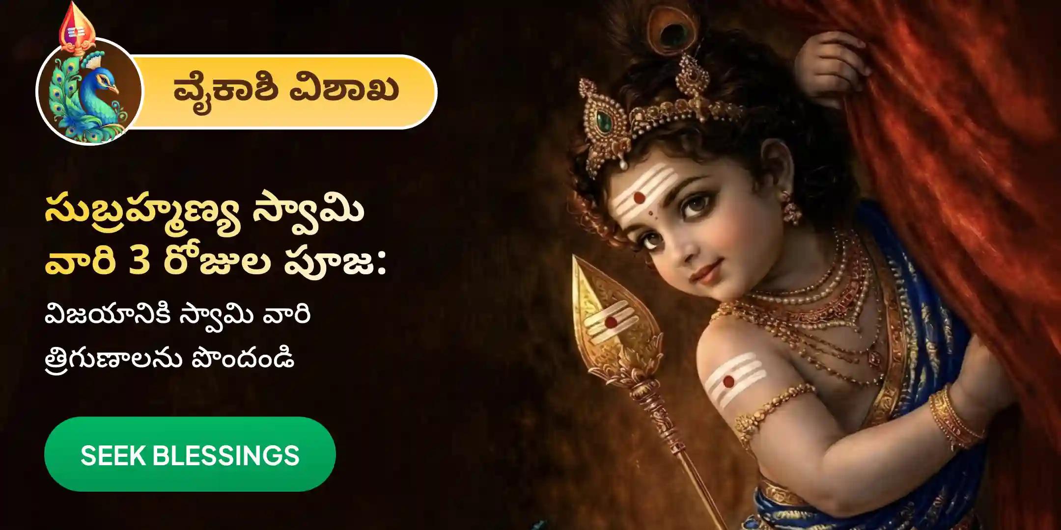 3 ದಿನಗಳ ವೇಲ್ ಅರ್ಚನಾ, ಭಸ್ಮ ಅರ್ಚನಾ, ಮತ್ತು ಶತ್ರು ಸಂಹಾರ ತ್ರಿಶತಿ ಹೋಮ
