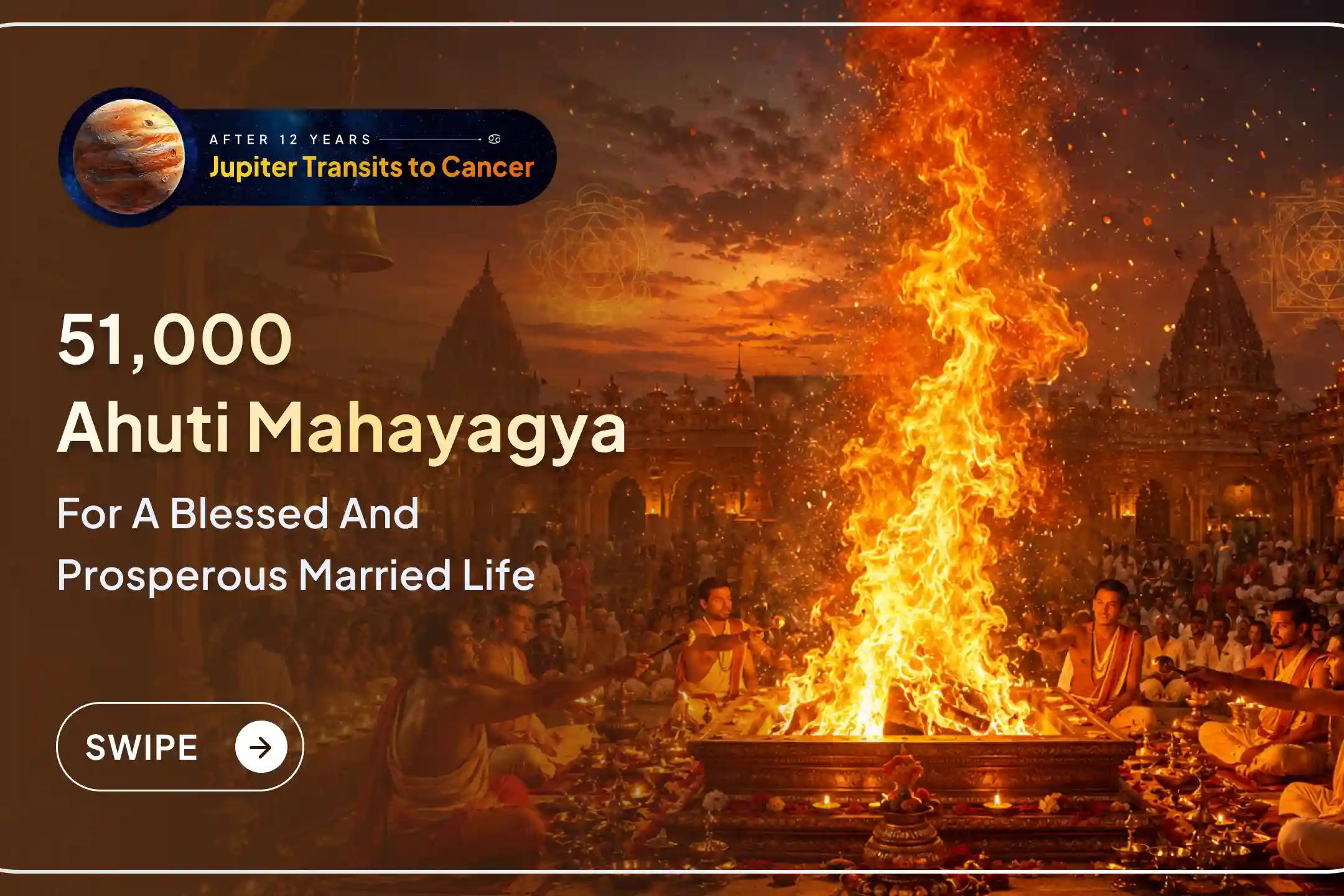 💫 After 12 years, Guru (Jupiter) is entering its exalted sign, creating a rare and highly auspicious Mahayog believed to bless devotees with marriage harmony and the joy of santan prapti.