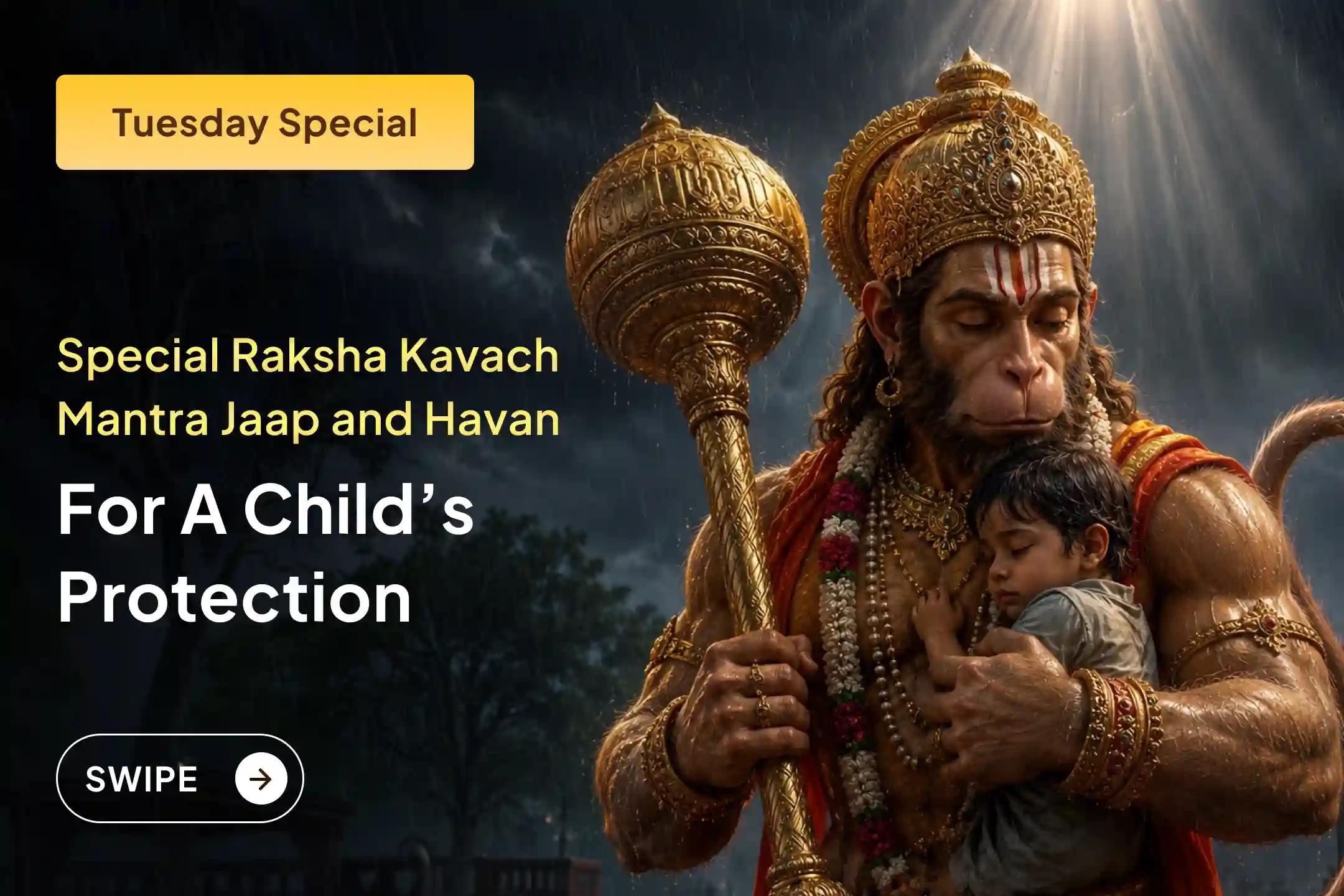 💫If you stay away from your child and constantly worry about their safety and well-being, then this special Raksha Kavach Mantra Jaap and Havan may help reduce your worries and support your child’s protection. 