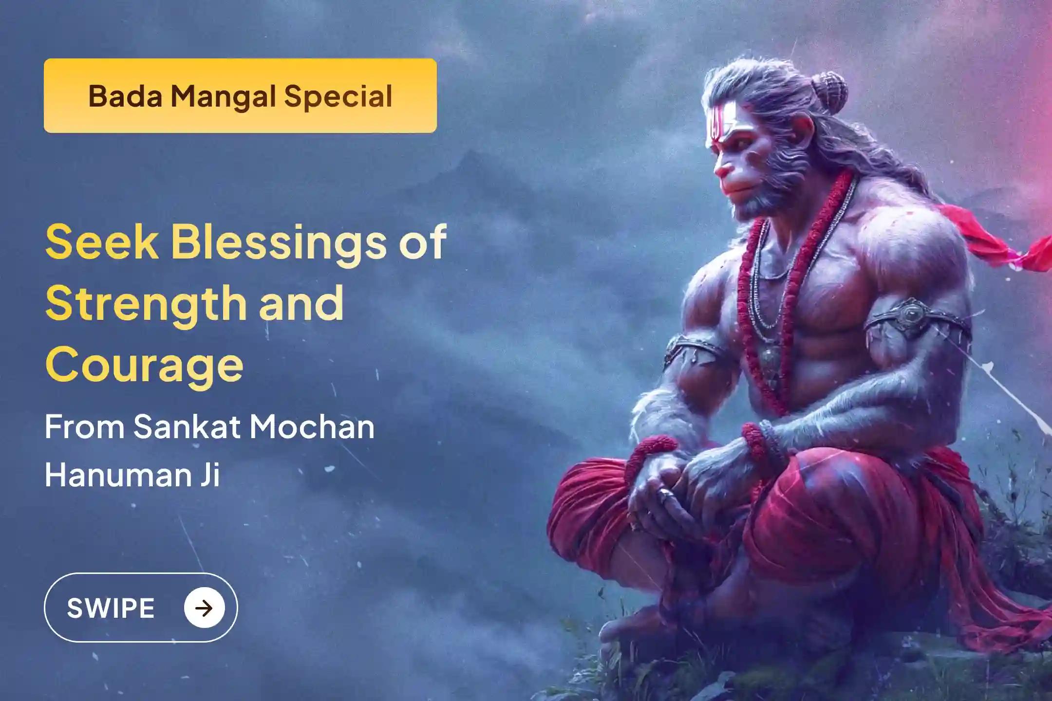 🙏 On the fifth Bada Mangal of the year, participate in the Vishal Bhandara and Sunderkand Path at the sacred Aliganj Hanuman Temple to seek Hanuman Ji’s divine protection, courage, and strength during difficult times. 