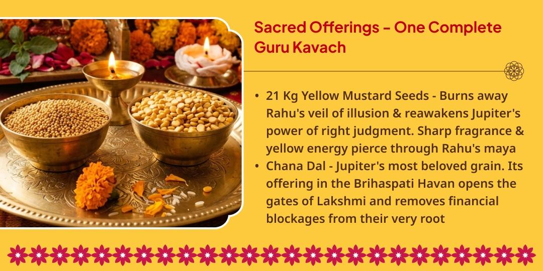 Guru Gochar Guru Chandal Dosh Nivaran 21 Kg Yellow Mustard Seeds Havan Ahuti