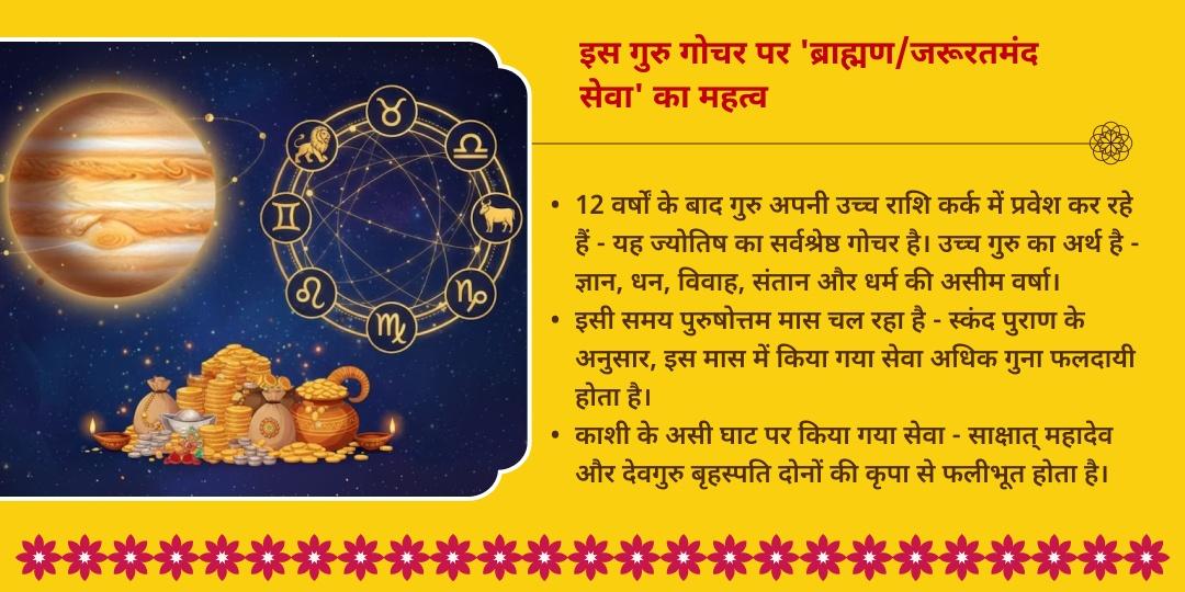 गुरु गोचर पीतांबर वस्त्र, शास्त्र-ज्ञान सामग्री व पीत-भोजन महा सेवा 