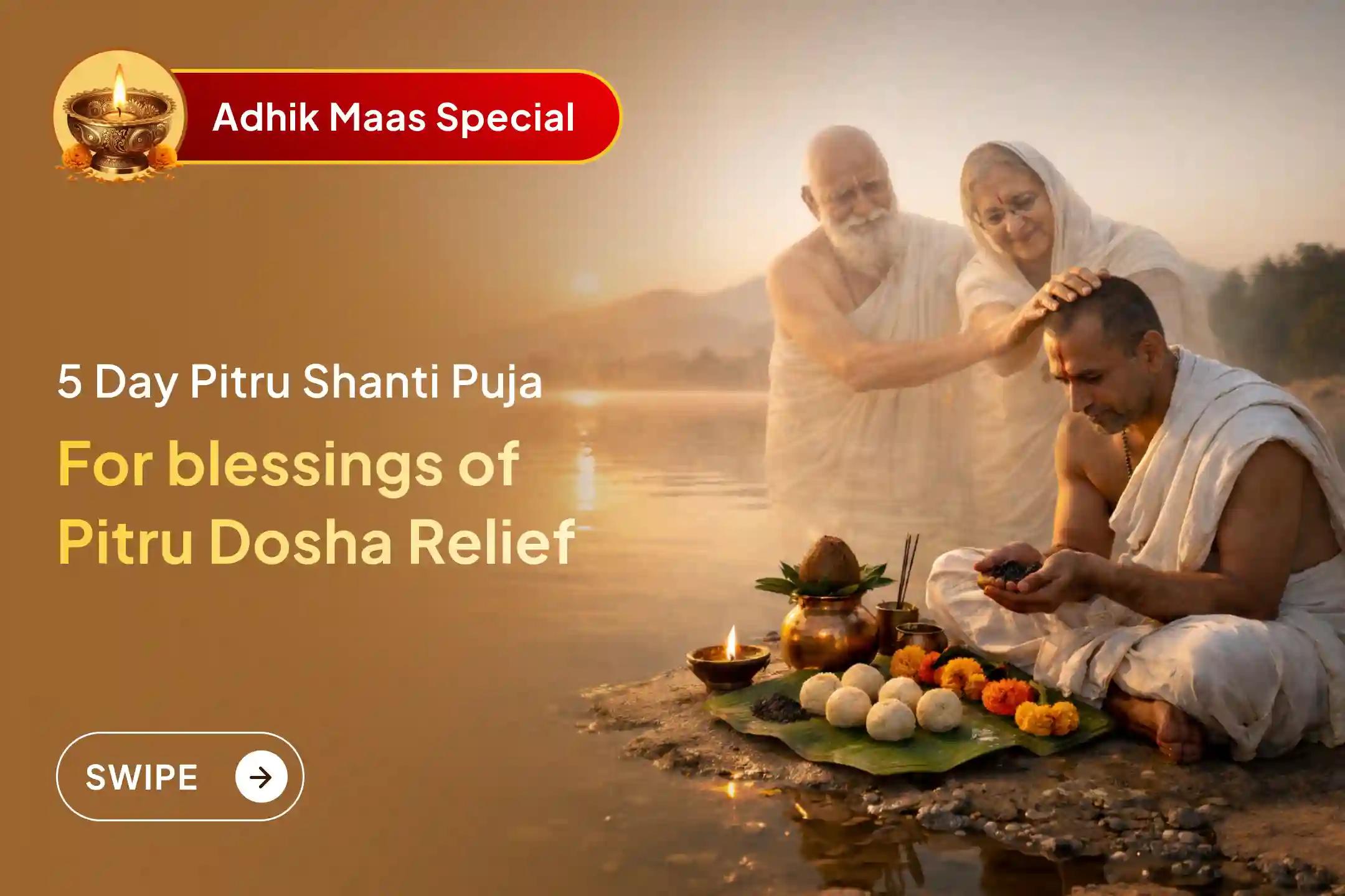 🙏 A Golden Opportunity to Please Your Ancestors 🙏  🕯️ During the sacred Adhik Maas, remember your ancestors and connect with the 5-day Pitru Shanti Mahapuja being held in Kashi, the city of salvation… 🌊🙏
