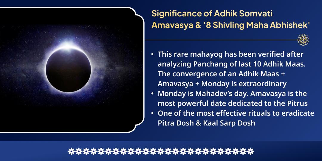 Adhik Somvati Amavasya: 8 Shivling Maha Abhishek
