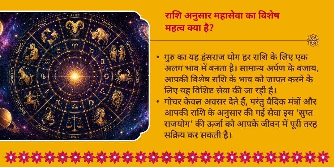 गुरु गोचर हंसराज योग विशेष राशि अनुसार महासेवा