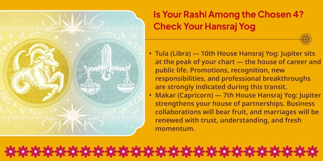 Guru Gochar Hansraj Yog Special Rashi Specific Mahaseva 