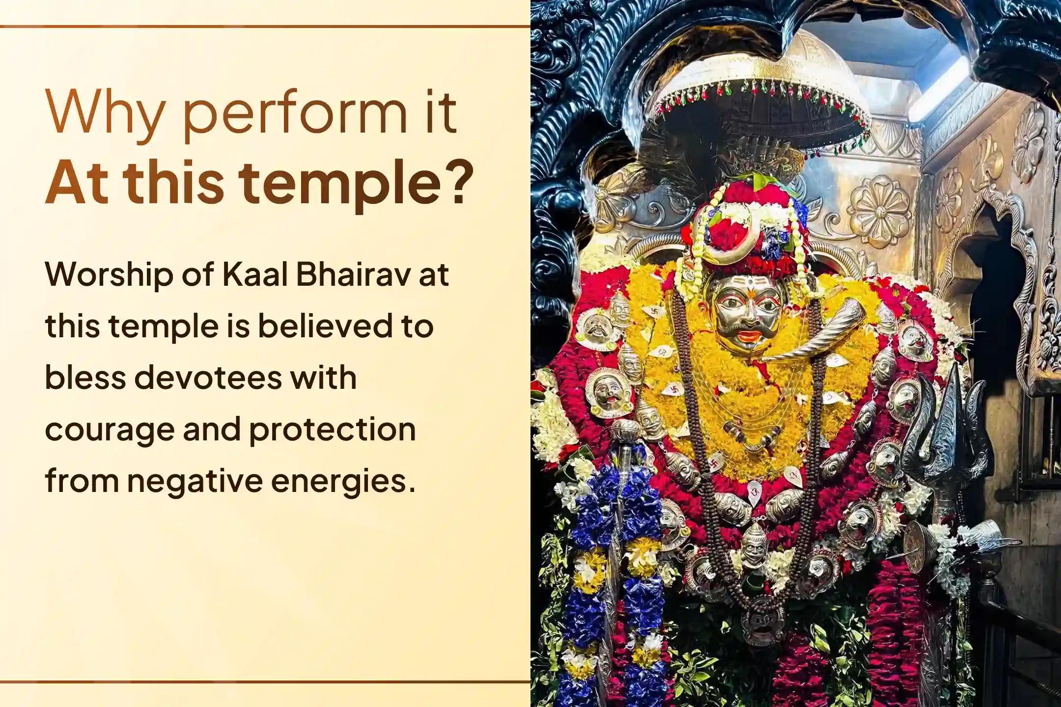 🕉️ 🌑 Are repeated obstacles, fear, and negative energies constantly affecting your life? On Kalashtami, participate in the 4 Prahar Kaal Bhairav Abhishek and Khappar Seva Ritual in Kashi to receive divine blessings of protection and peace.