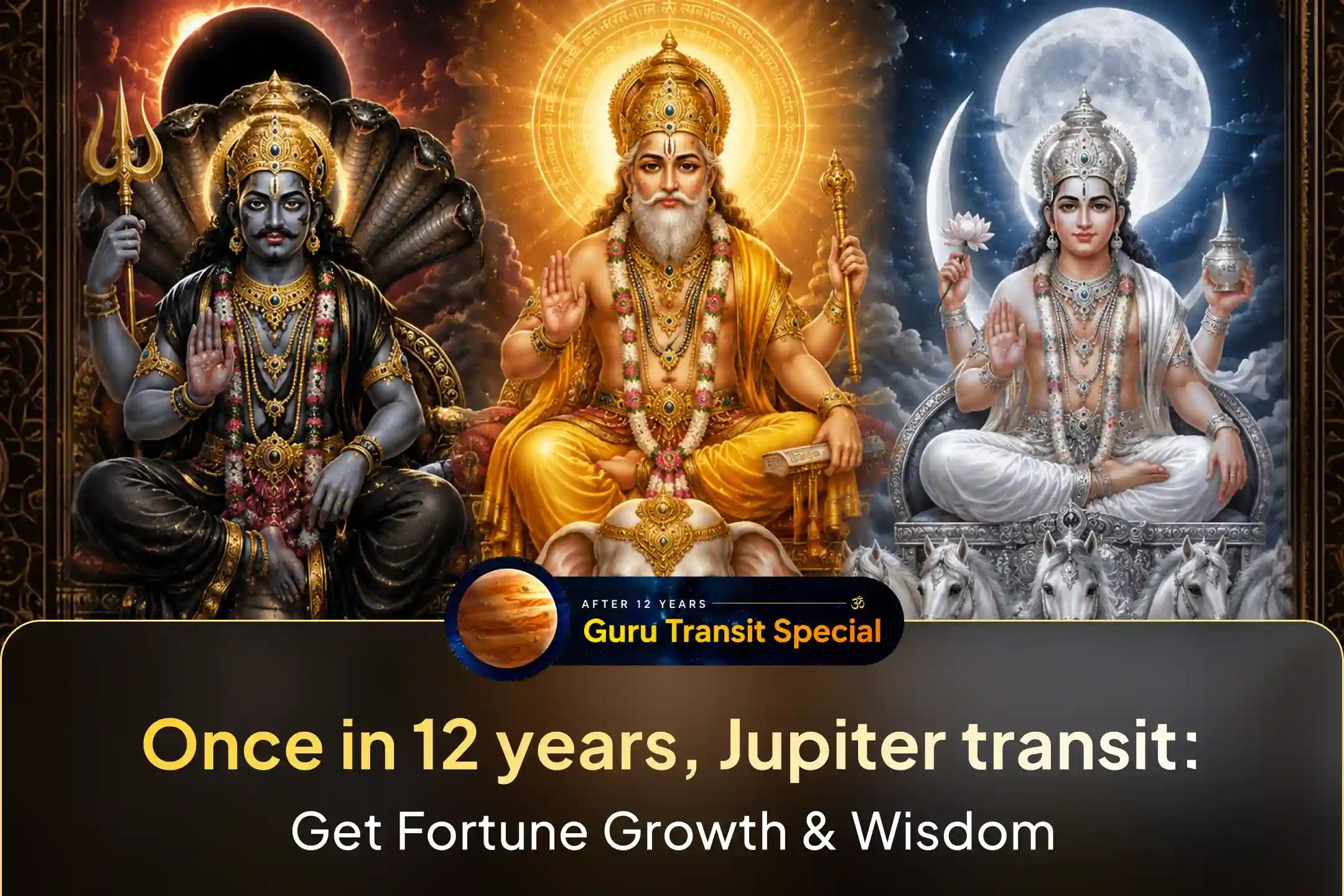 🕉️Participate in Rahu, Guru, and Chandra Mantra Japam and Homam during Jupiter’s rare transit into Cancer after 12 years for fortune and harmony🙏