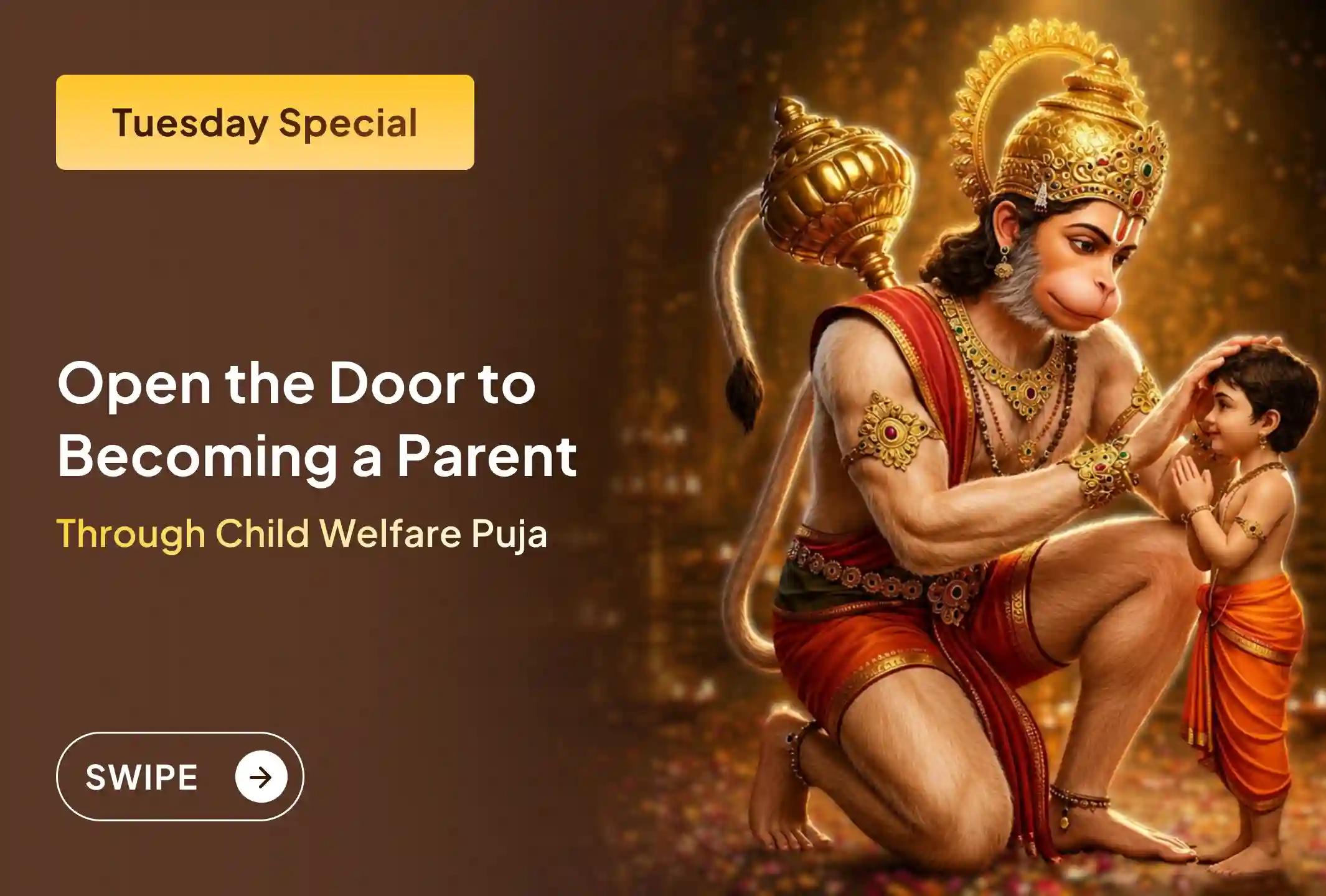  Offer your sacred desire to become a parent at the feet of Lord Hanuman and receive blessings for new hope, protection, and new happiness in your home.🙏