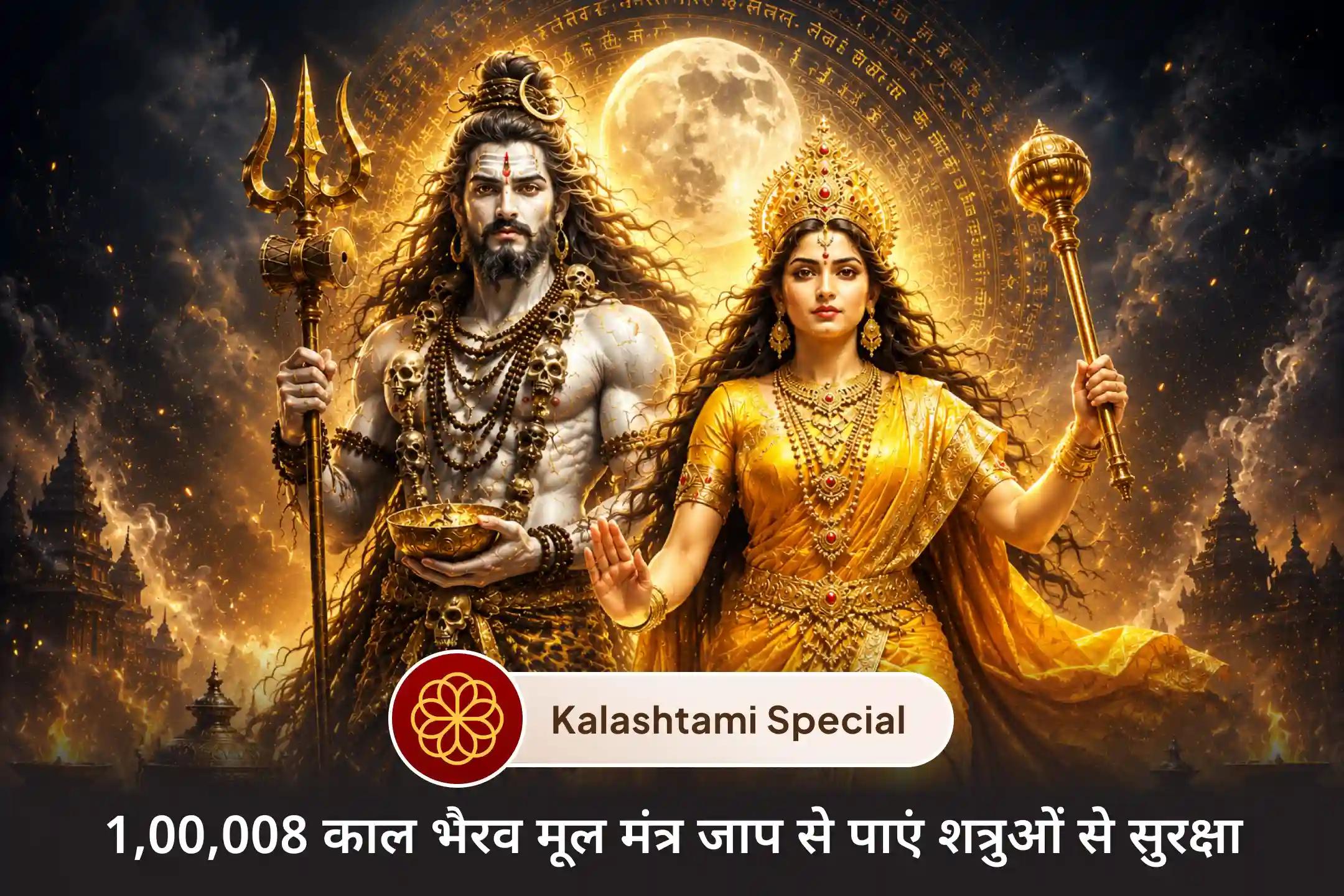 🔱 कालाष्टमी पर काशी में काल भैरव और हरिद्वार में मां बगलामुखी की संयुक्त पूजा से जीवन में सुरक्षा, विजय और सकारात्मकता का मार्ग प्राप्त करें। 