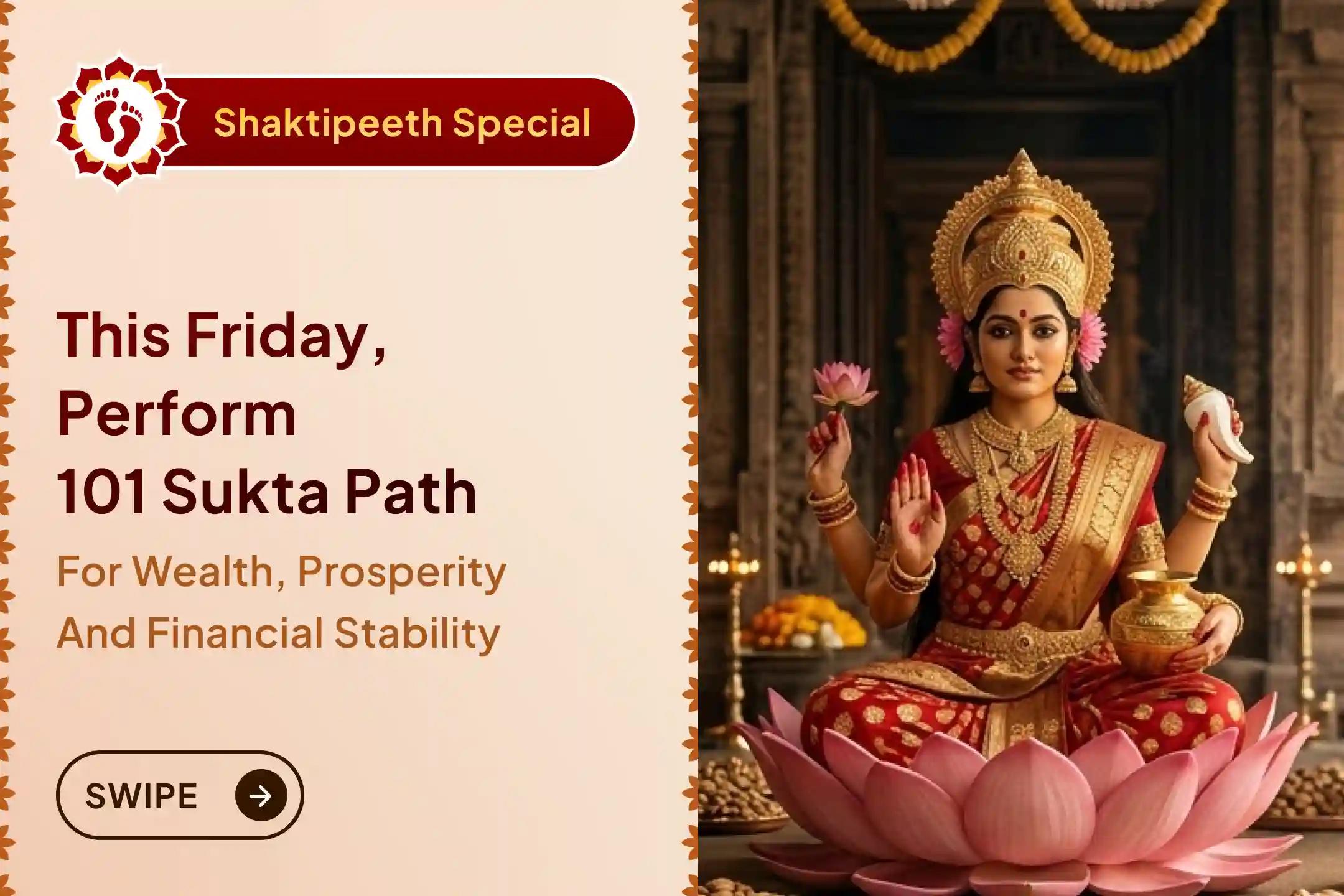 ✨ “Om Mahalakshmyai Namah” — this sacred Friday Anushthan invites lasting prosperity, wealth, and financial stability into life.   