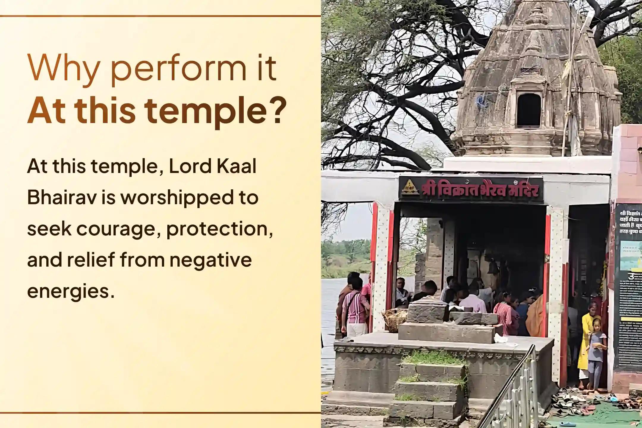 🕉️ 🌑 Are repeated obstacles, fear, and negative energies constantly affecting your life? On Kalashtami, participate in the 4 Prahar Kaal Bhairav Abhishek and Khappar Seva Ritual in Ujjain to receive divine blessings of protection and peace.