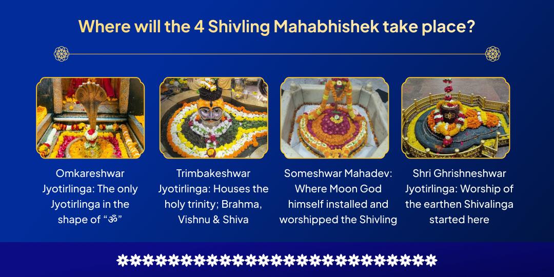 Adhik Somvati Amavasya 4 Shivlings Jal-Bilva Patra Maha Abhishek 