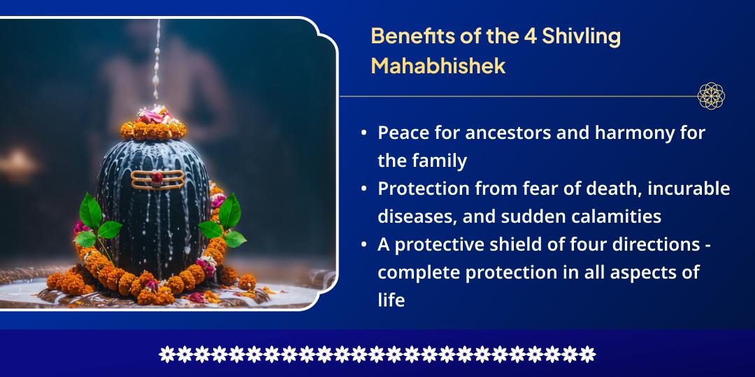 Adhik Somvati Amavasya 4 Shivlings Jal-Bilva Patra Maha Abhishek 