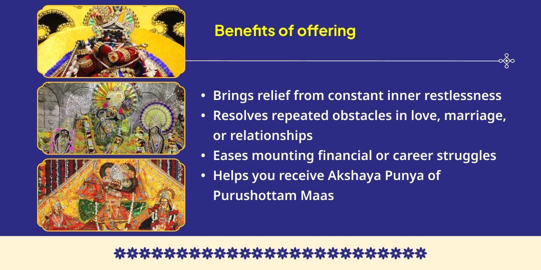Purushottam Maas Janmashtami Vrindavan 3 Pramukh Thakurji Chadhava