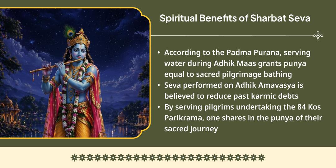 Adhik Somvati Amavasya 84 Kos Braj Parikrama Bhakt Vatsalya Sheetal Sharbat Seva
