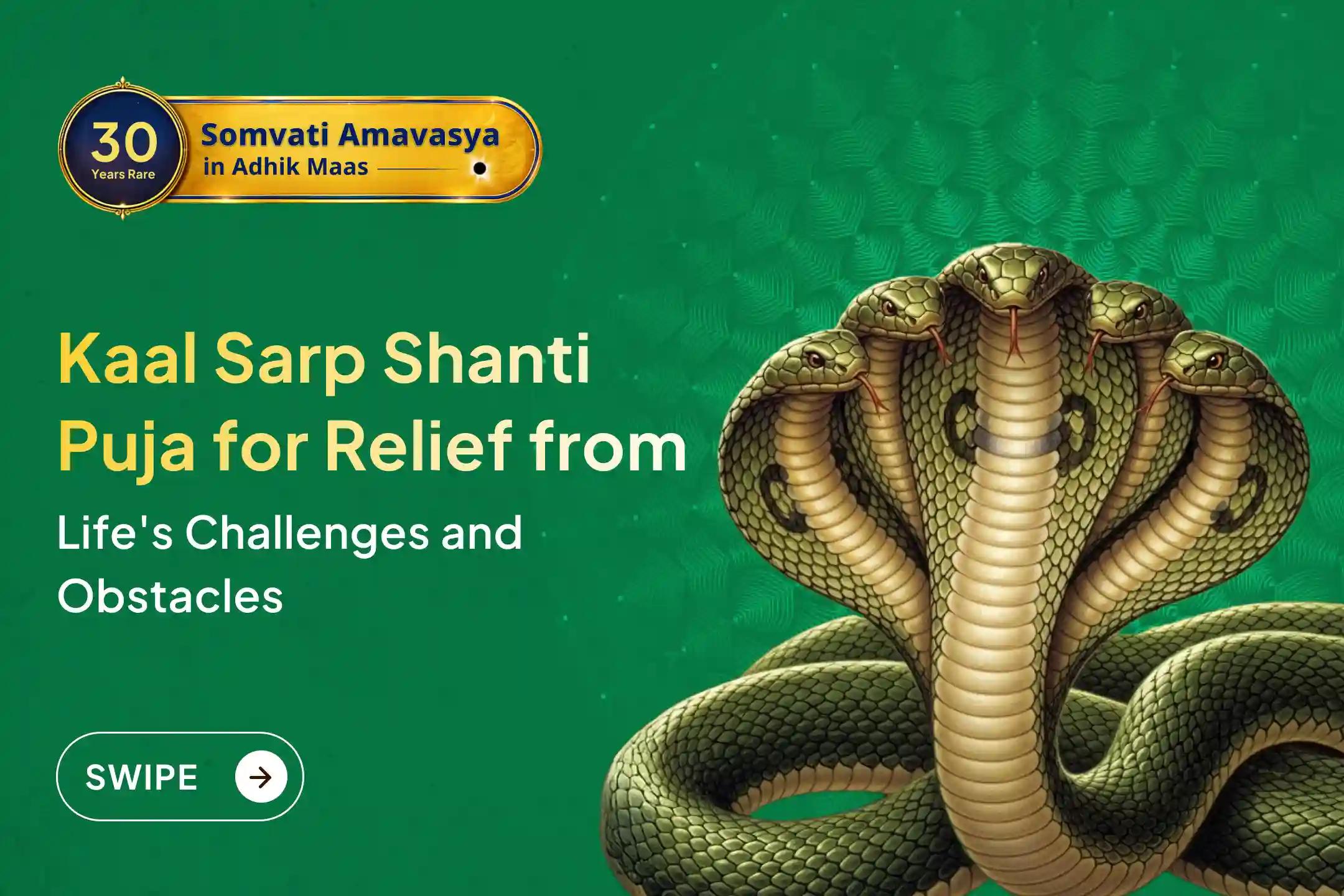 🛕 Join this grand Kaal Sarp Dosh Shanti Puja at Trimbakeshwar Kshetra on Somvati Amavasya and seek Lord Shiva’s blessings for balance, peace, and renewed positive energy in life.