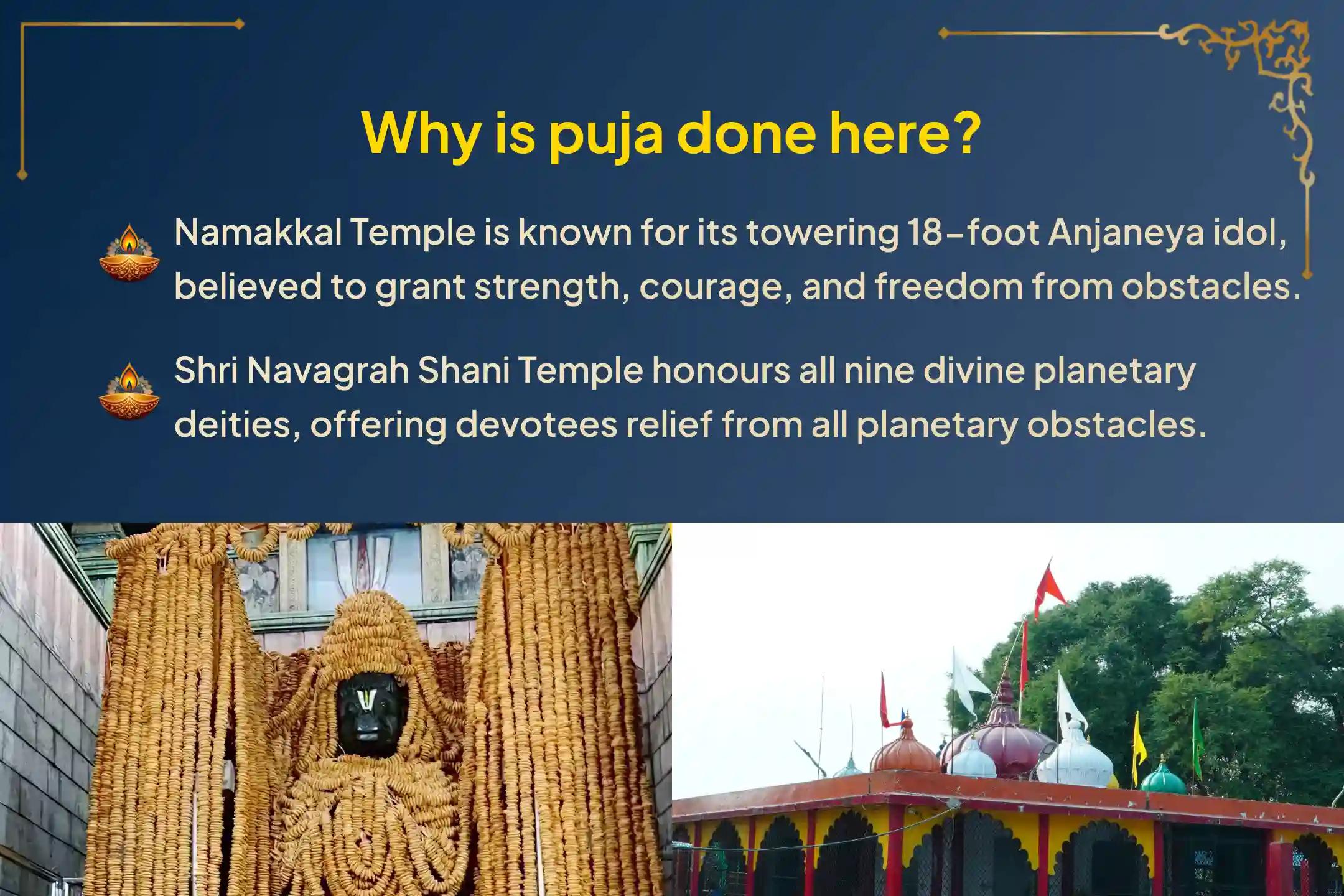 🕉️ This Shani Trayodasi, participate in the Special Anjaneya Swamy Sindhoor Abhishekam, Aku Puja, and Shani Til Tel Abhishekam at Namakkal  for relief from Shani dosha, saade Saati, Dhaiya, Ashtam and Shani Mahadasha