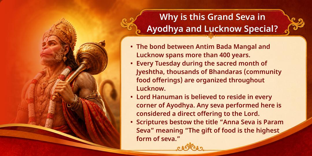 Antim Bada Mangal Ayodhya & Lucknow Bhandara Seva & Needy Seva