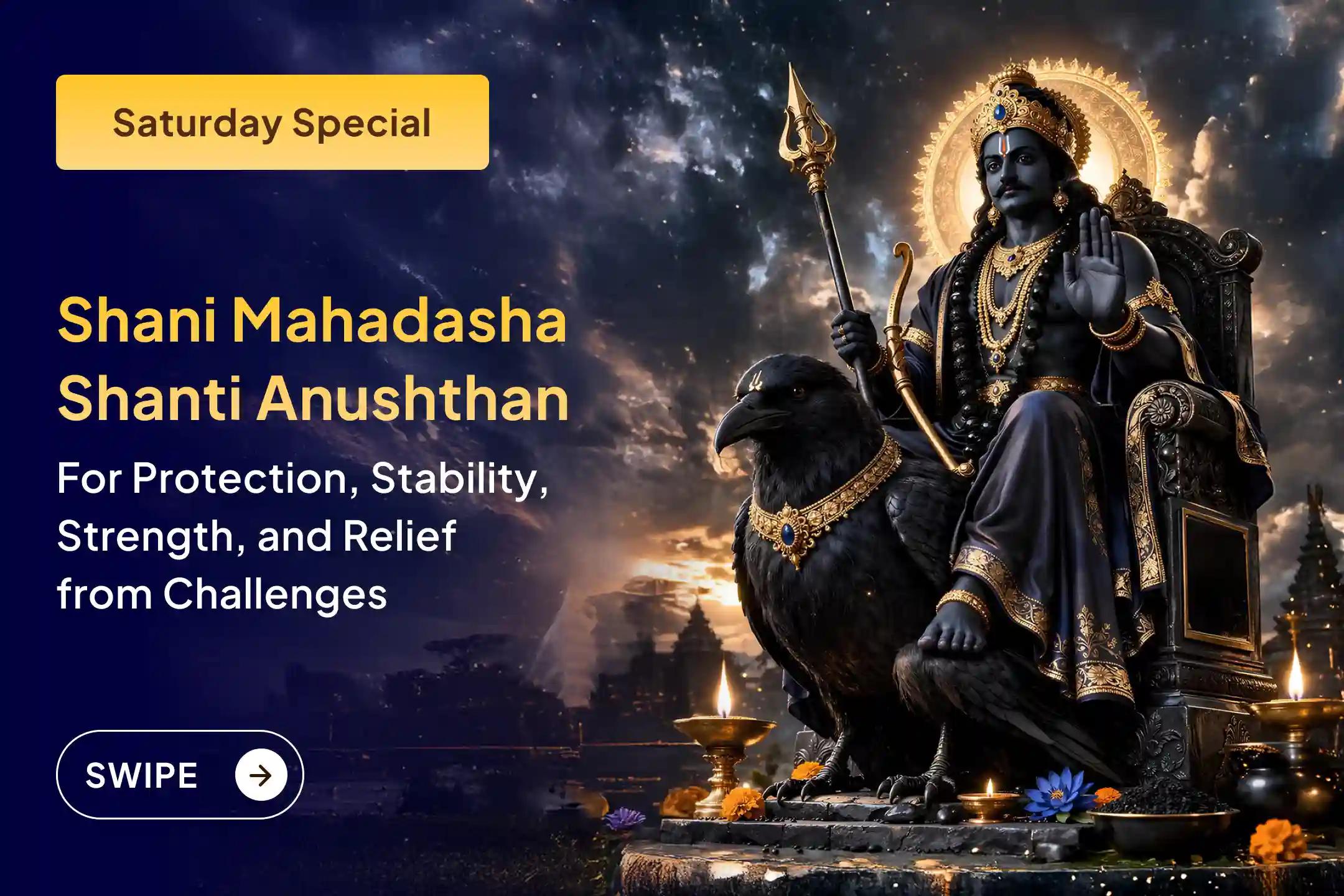 🪔Are you constantly suffering because of Shani Saade Saati? Seek Blessings of Relief by appeasing Shri Shani Dev through right rituals