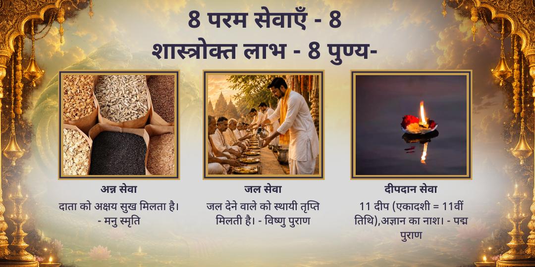 अंतिम अधिक पुरुषोत्तम एकादशी 8 परम महासेवा