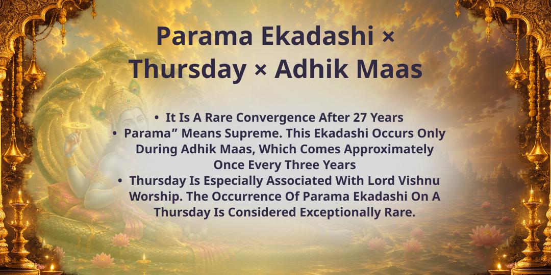 Last Ekadashi of Adhik Maas - 8 Parama Sevas