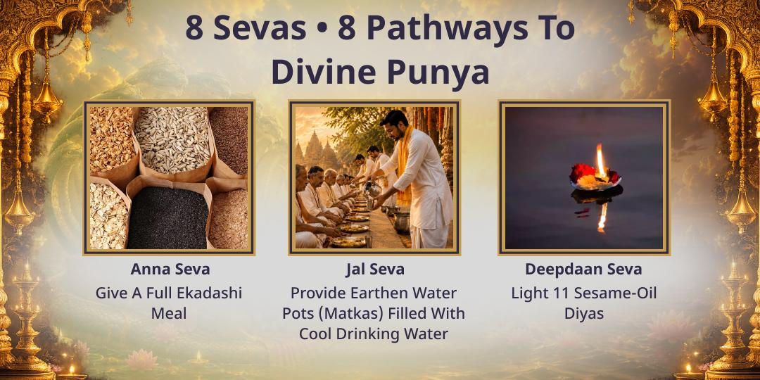 Last Ekadashi of Adhik Maas - 8 Parama Sevas