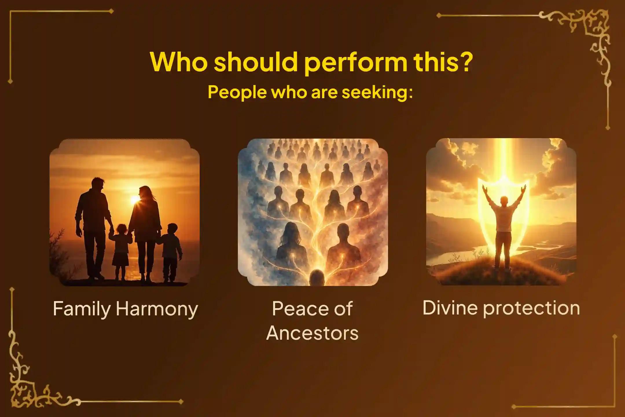 🕉️A sacred opportunity on the rare Somavati Amavasya to perform Pitru Shanti Puja at 11 powerful Moksha Teerths. Join this special ritual to seek peace for ancestors’ souls and blessings for harmony in the family🙏