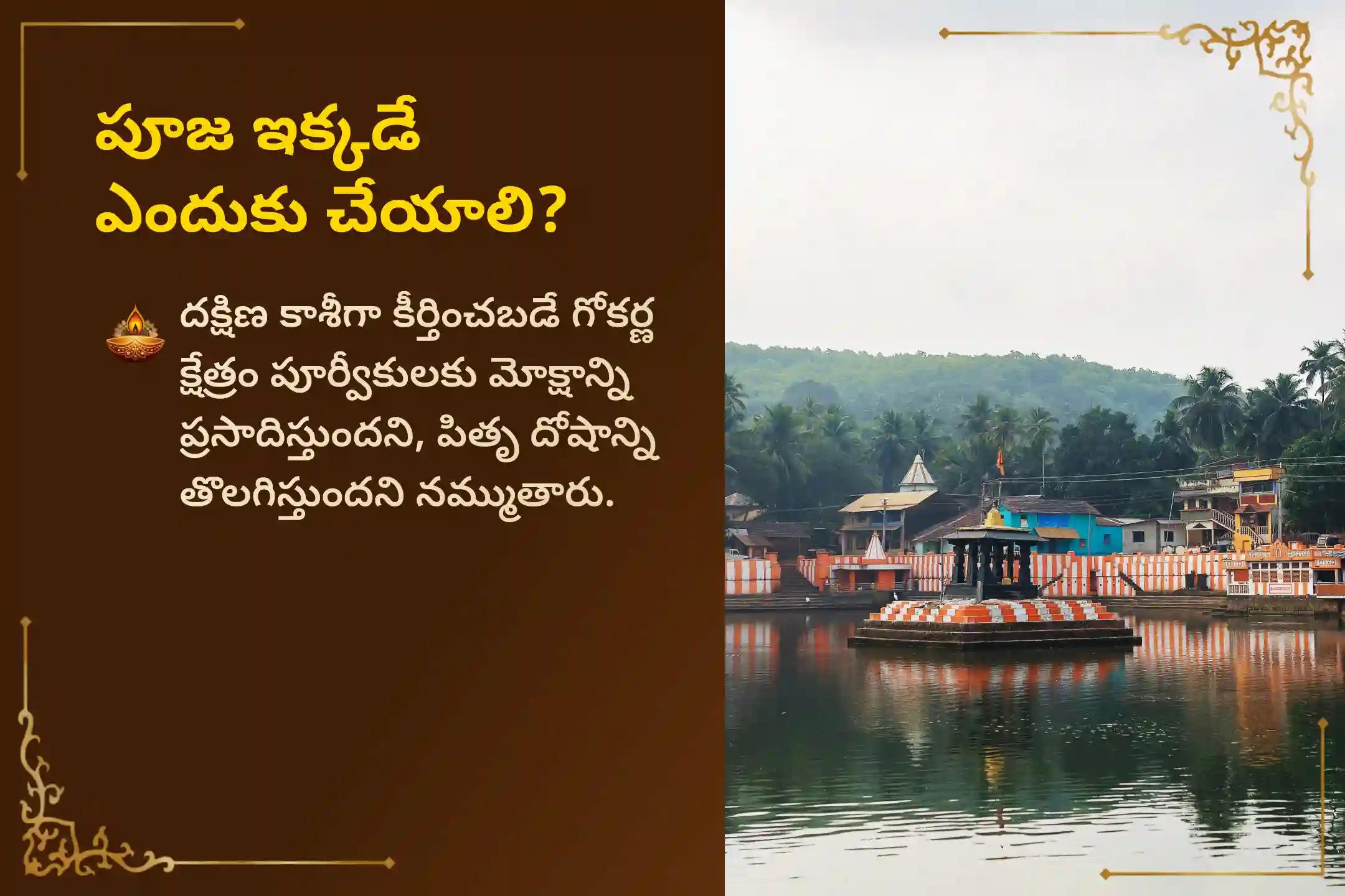పితృల శాపాల నుండి విముక్తి అలాగే మరణించిన ఆత్మలకు శాంతి కోసం సోమవతి అమావాస్య పితృ శాంతి ప్రత్యేక నారాయణ బలి పూజ, త్రిపిండి శ్రాద్ధం, పితృ దోష శాంతి పూజ మరియు తిల హోమంలో పాల్గొనండి