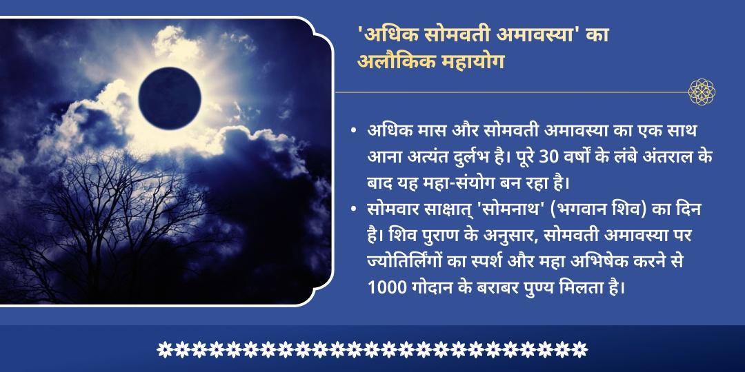 अधिक सोमवती अमावस्या 4 प्रहर 4 शिवलिंग महाभिषेक