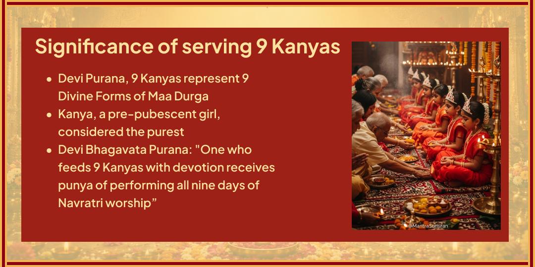 9 Kanya Maha Bhojan & Shringar Seva