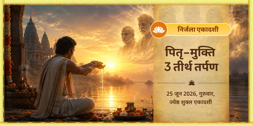 निर्जला एकादशी पितृ-मुक्ति 3 तीर्थ तर्पण