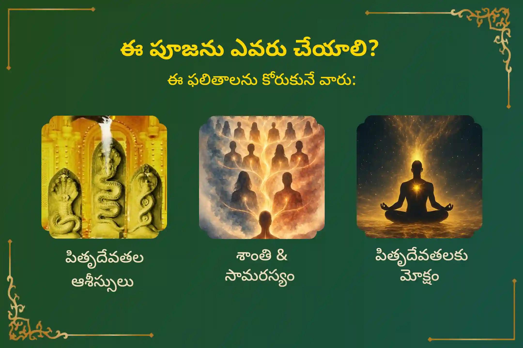 సర్ప (నాగ) దోషం యొక్క దుష్ప్రభావాలను తొలగించి, కర్మ పాపాలను ప్రక్షాళన చేసుకోవడం కొరకు పంచమి & ఆశ్లేష నక్షత్రం ప్రత్యేక ఆశ్లేష బలి పూజలో పాల్గొనండి.