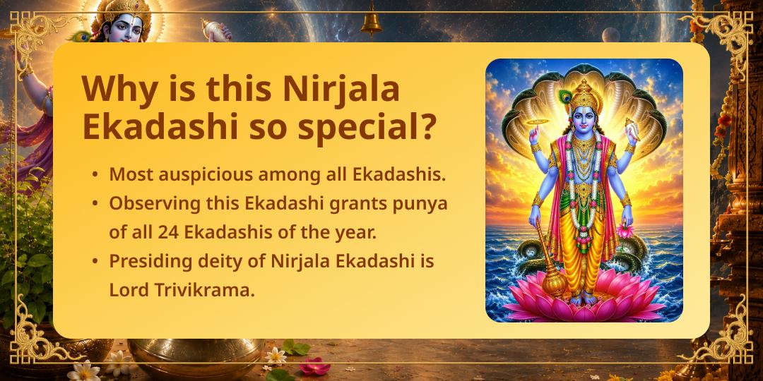 Nirjala Ekadashi Trivikrama 108 Tulsi Archana & Panchamrit Chadhava 