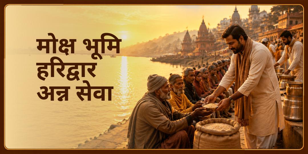 जहां साक्षात हरि का वास - 33 कोटि देवताओं का निवास! उस पवित्र हरिद्वार में करें - अन्न सेवा में सहयोग दें! 