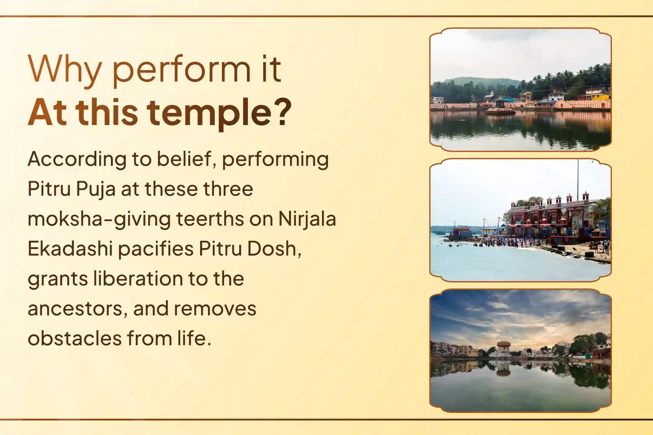 🕯️ On Nirjala Ekadashi, perform Pitru Shanti rituals across Kashi, Gokarna, and Rameshwaram - three sacred moksha kshetras believed to help free ancestral souls and bring peace, stability, and relief from karmic burdens. 