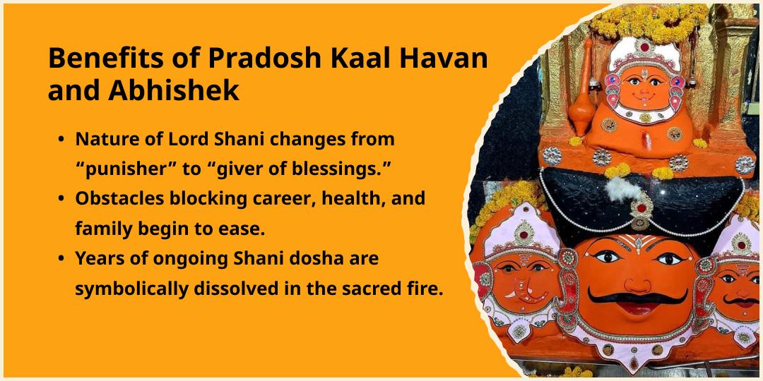 Antim Shani Trayodashi 2026 Pradosh Kaal Havan Ahuti & Tel Abhishek