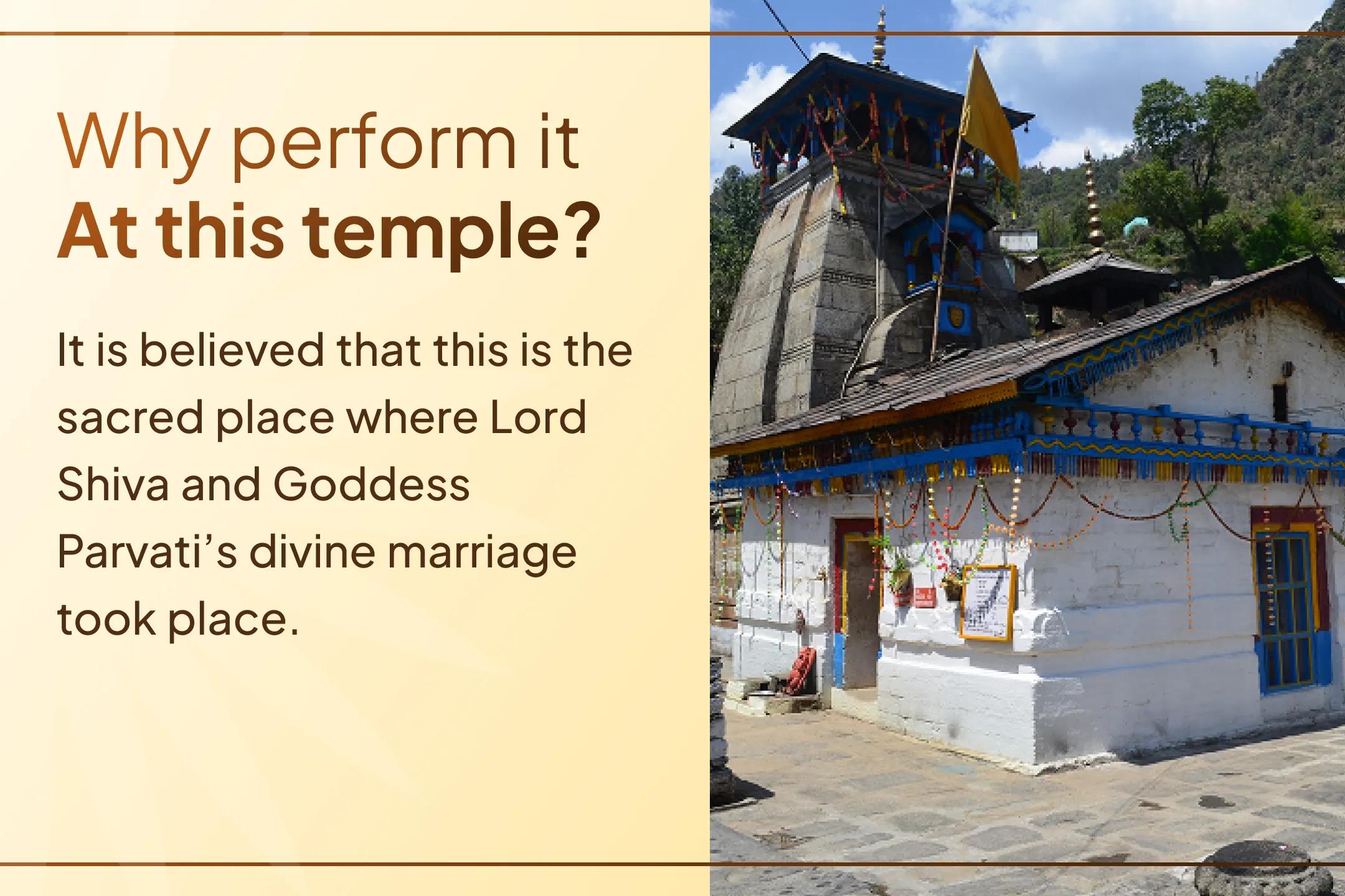 A grand opportunity to receive the blessings of three divine couples for marital happiness. Receive the benefits of the Maha Aarti of Lakshmi-Narayan, Shiva-Parvati, and Sita-Ram at Triyuginarayan Temple.
