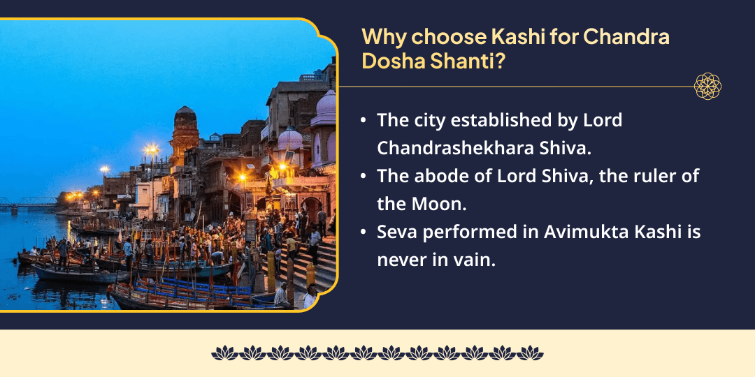 Somwar Purnima Chandra Dosha Shanti Kashi White Items Seva