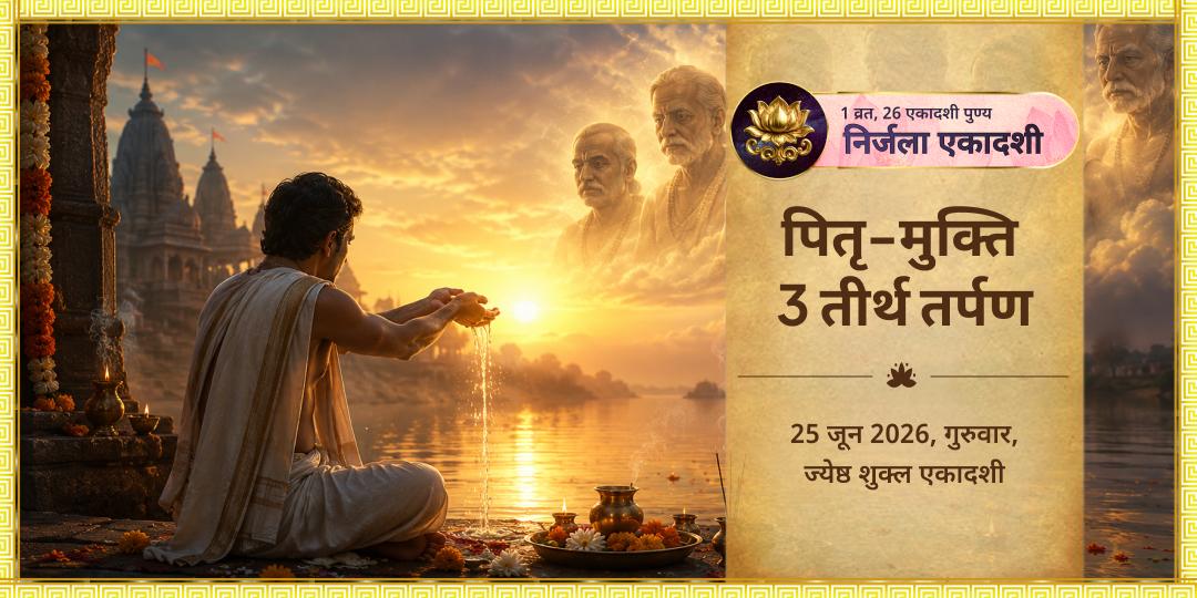निर्जला एकादशी पितृ-मुक्ति 3 तीर्थ तर्पण