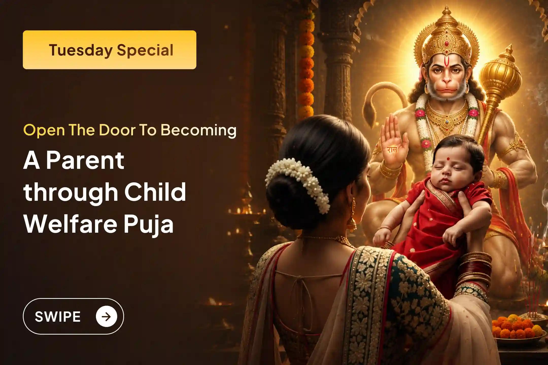 Offer your sacred desire to become a parent at the feet of Lord Hanuman and receive blessings for new hope, protection, and new happiness in your home.🙏