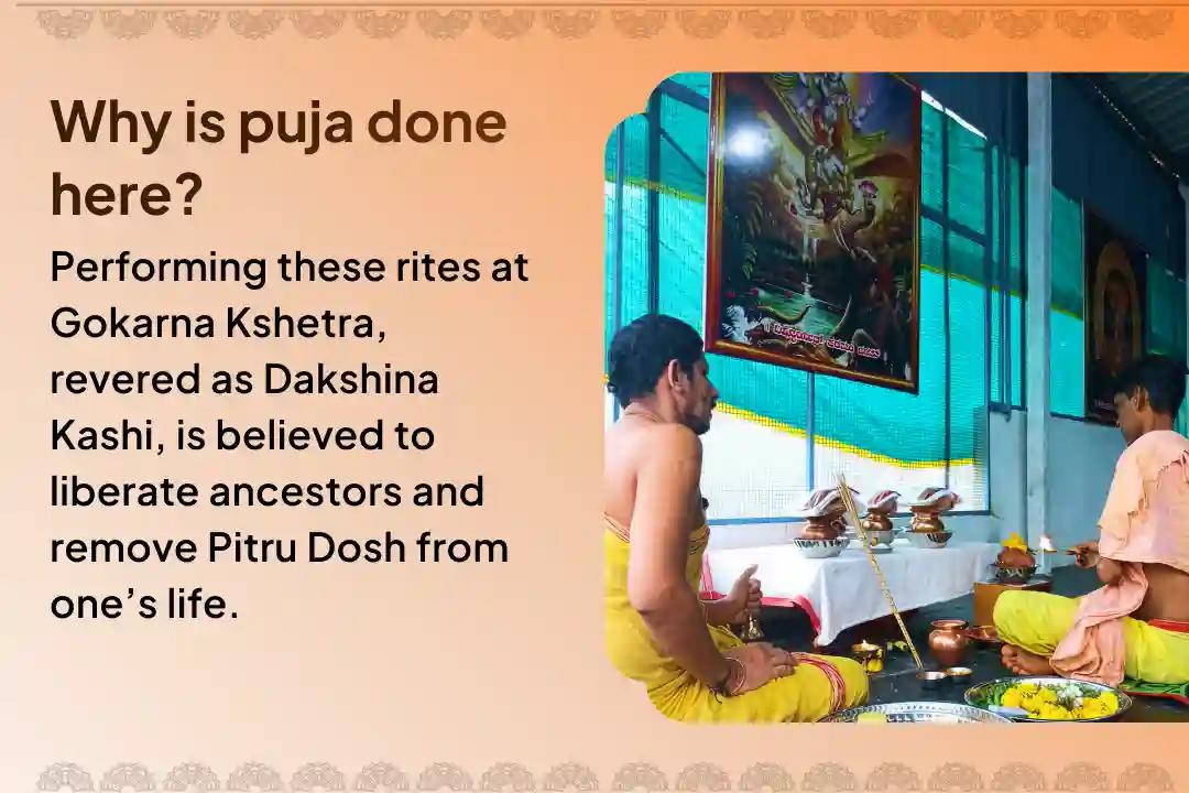 Participate in Purnima Dakshina Kashi Gokarna Special  Narayan Bali, Tripindi Shradh, and Tila Homa to Bring Peace for Departed Souls and relief from family disputes.