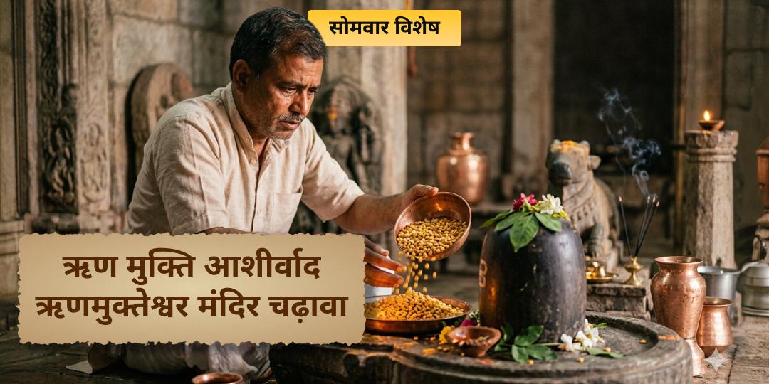 कर्ज़ केवल धन का नहीं, भाग्य का भी बोझ है। ओंकारेश्वर के सिद्ध ऋण मुक्तेश्वर धाम में चढ़ावा कर ऋण मुक्ति एवं आर्थि उन्नति का द्वार खोलें।