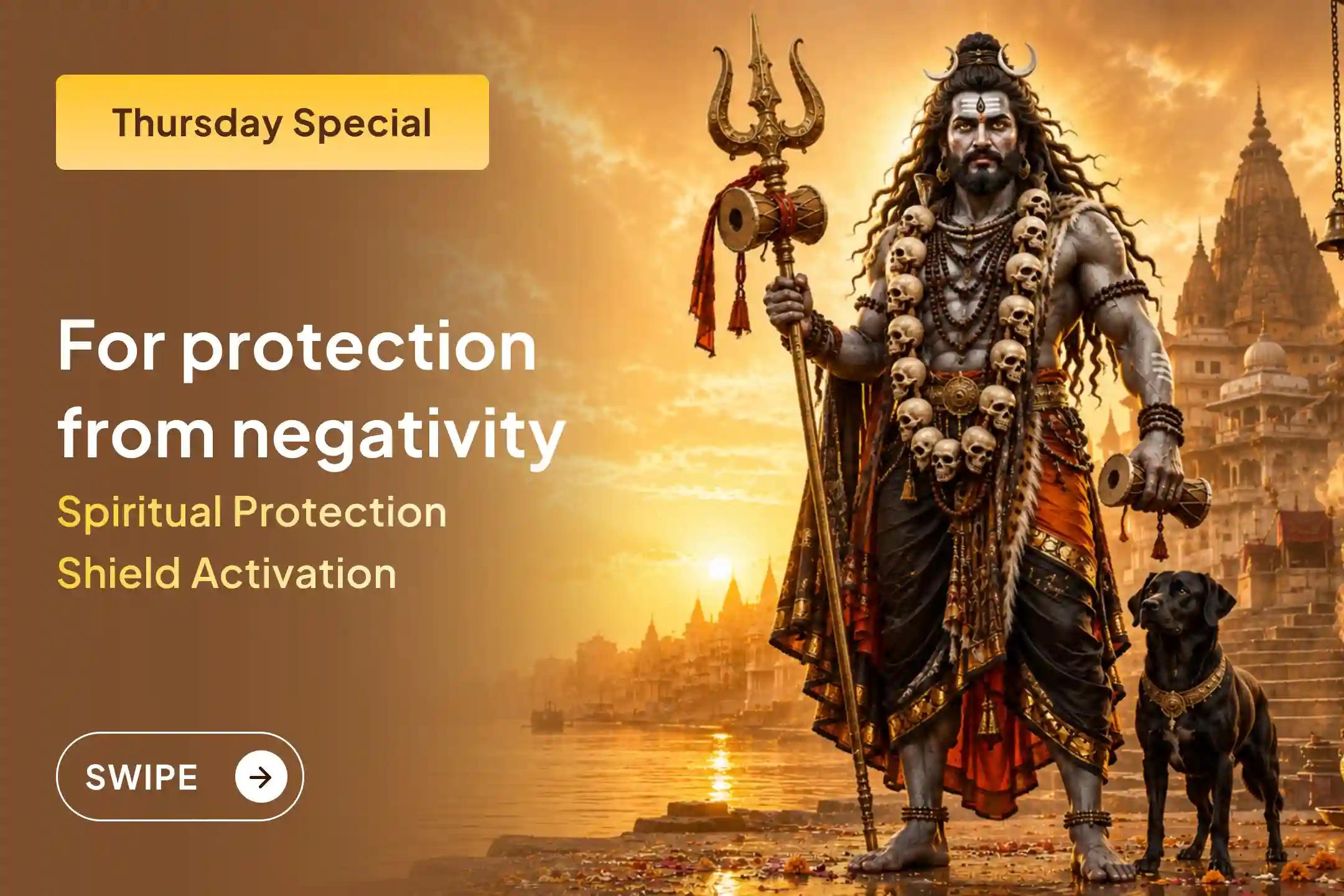 🧿 To protect from hidden negativity and to gain freedom from life's obstacles, participate in the special Evil Energy Purification Puja and Spiritual Protection Shield Ritual for protection from evil eye and negative energy. ✨🕉️