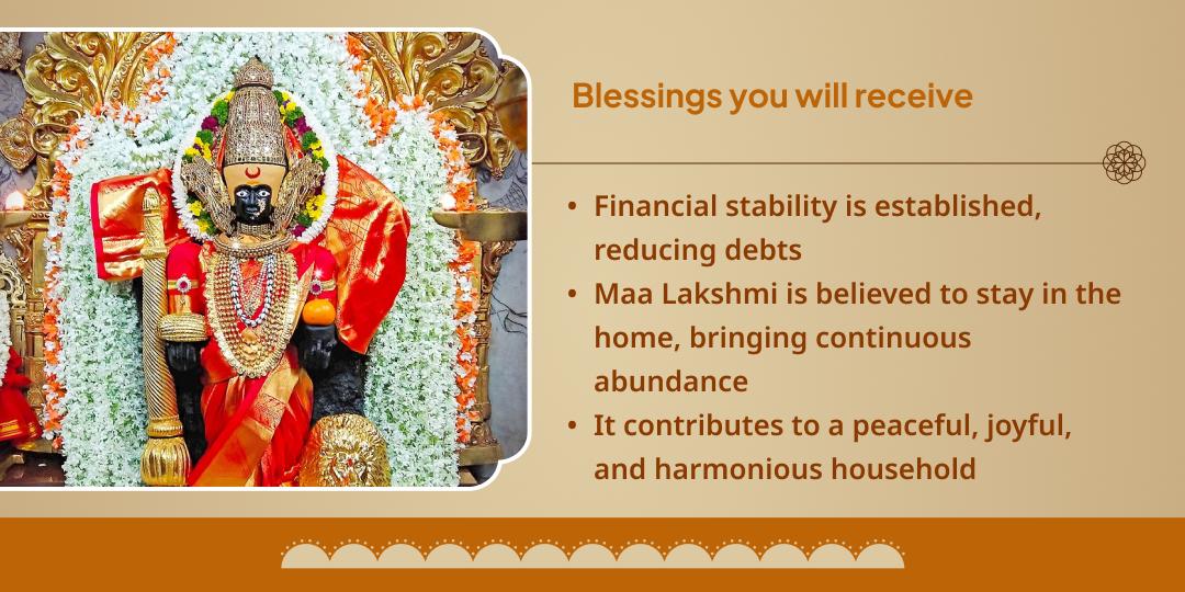 Sthir Lakshmi Prapti Mahalakshmi Kolhapur Shaktipeeth Chadhava