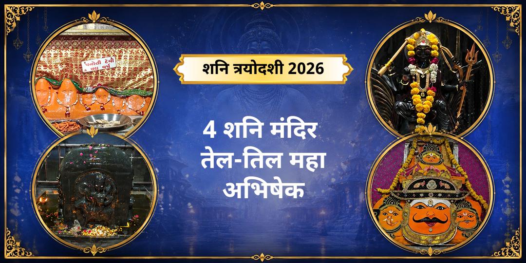 शनि त्रयोदशी पर देश के 4 सर्वशक्तिशाली शनि शांति केंद्र- शनि जन्मस्थल हाथला, नवग्रह उज्जैन, नवग्रह शक्तिपीठ डाबरा एवं शनि कोसी कलां में शनिदेव का तेल से महाभिषेक करें। 