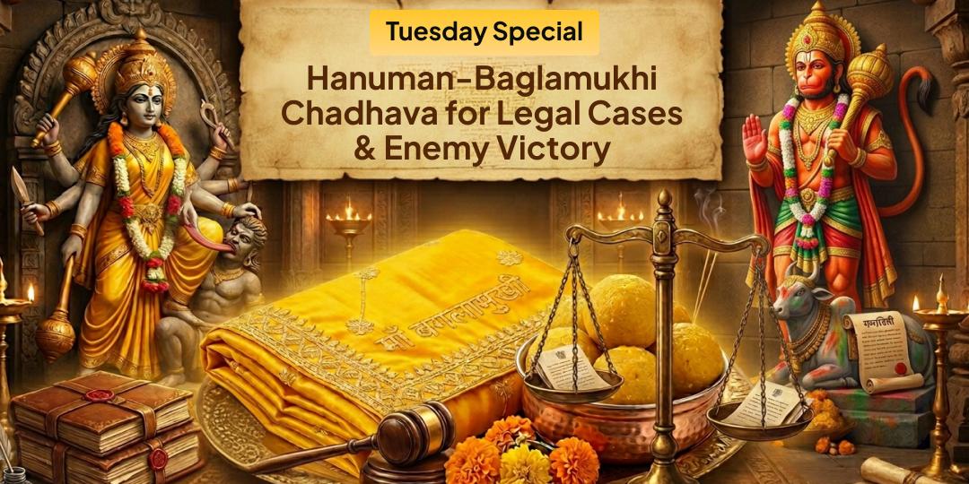 Every Enemy Has a Breaking Point. Find it with Hanuman-Baglamukhi Worship! 