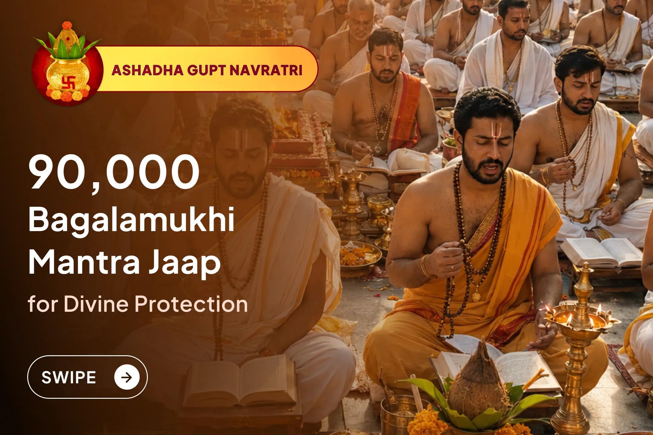 🕉️ This Gupt Navratri, participate in a rare 9-day Maa Bagalamukhi ritual with 90,000 mantra jaap 
